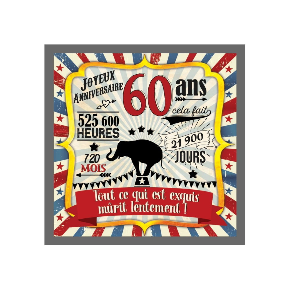 Magnet Anniversaire 60 ans