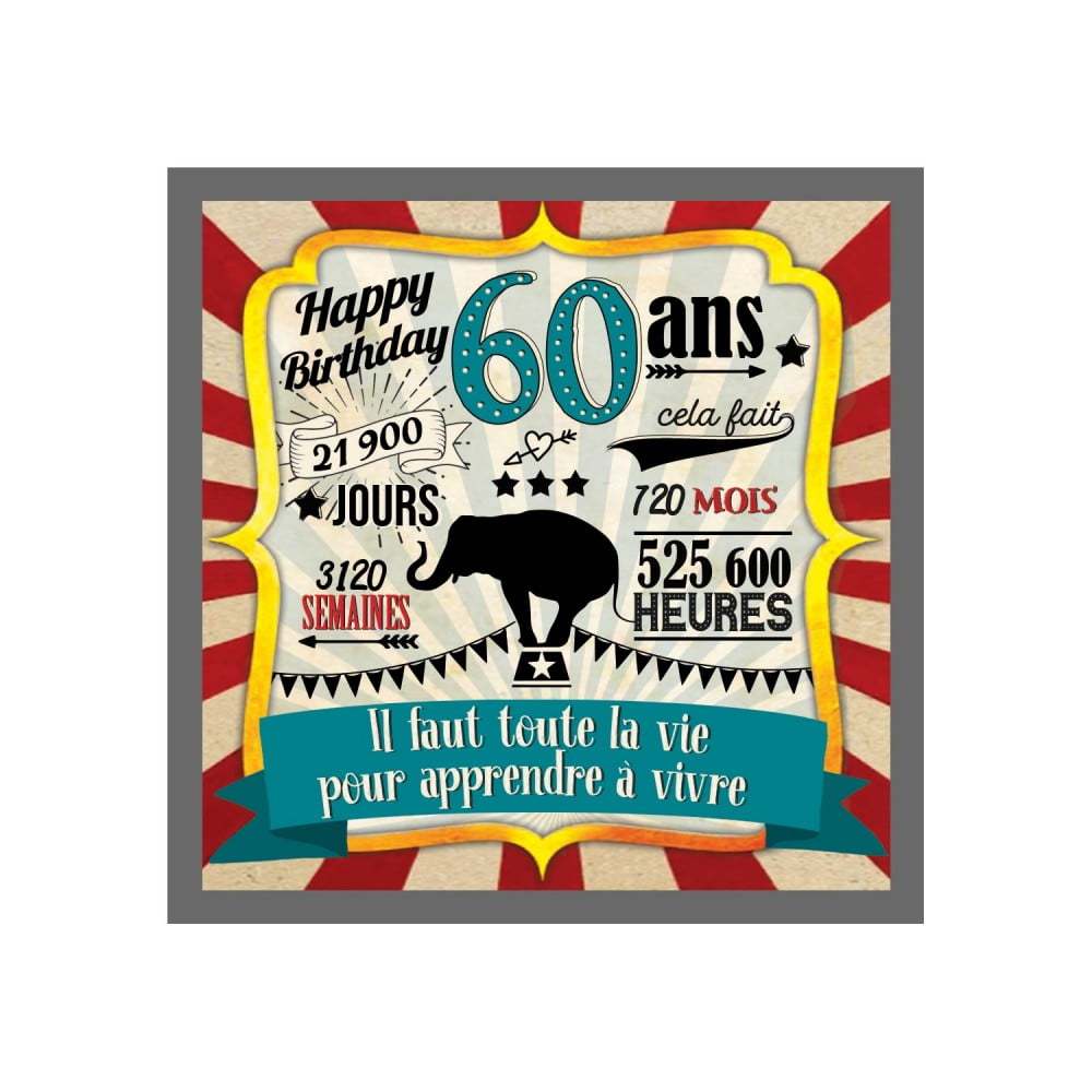 Magnet Anniversaire 60 ans