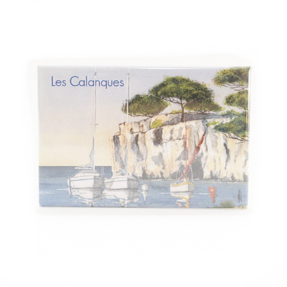 Magnet aquarelle Marseille Calanques