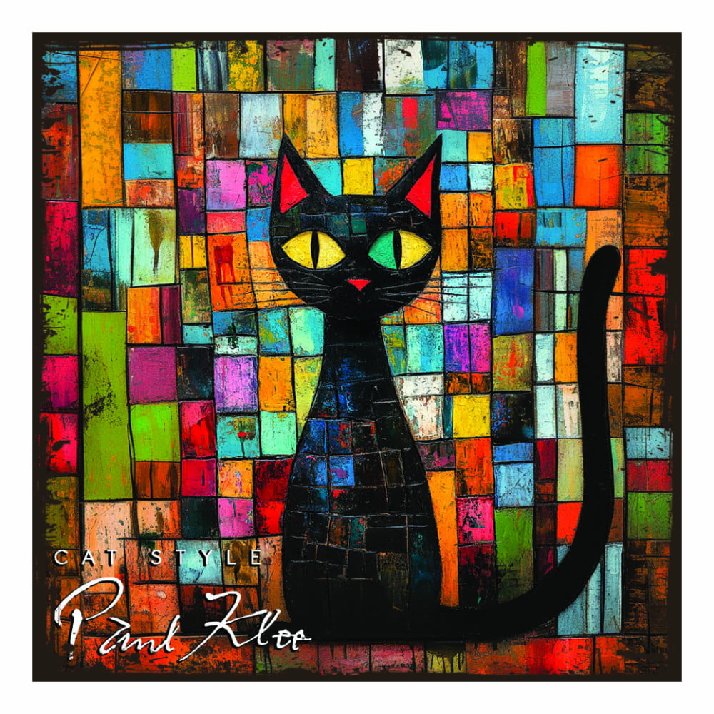 Magnet artistique Chat "L'art d'être un chat" Paul Klee
