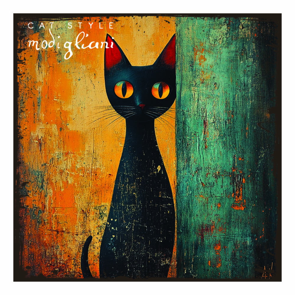 Magnet artistique Chat "L'art d'être un chat" Amedeo Modigliani