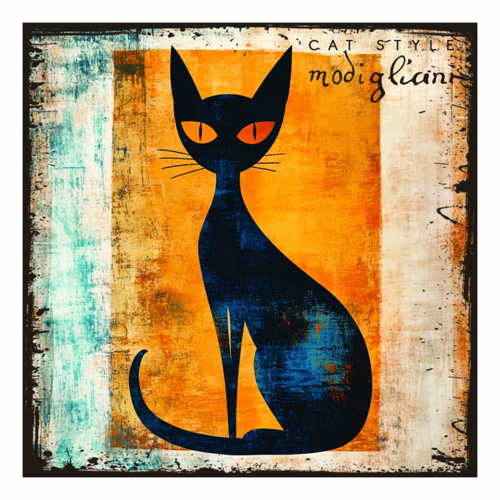Magnet artistique Chat "L'art d'être un chat" A. Modigliani