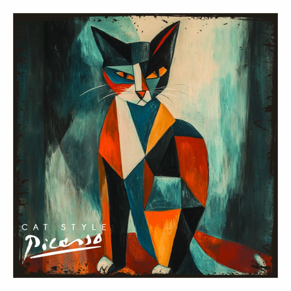 Magnet artistique Chat "L'art d'être un chat" Picasso