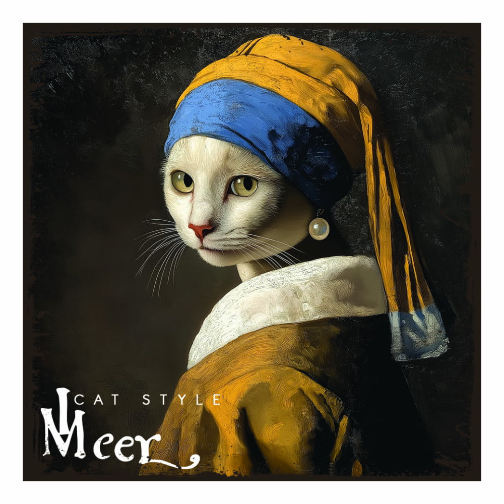 Magnet artistique Chat "L'art d'être un chat" Wermeer