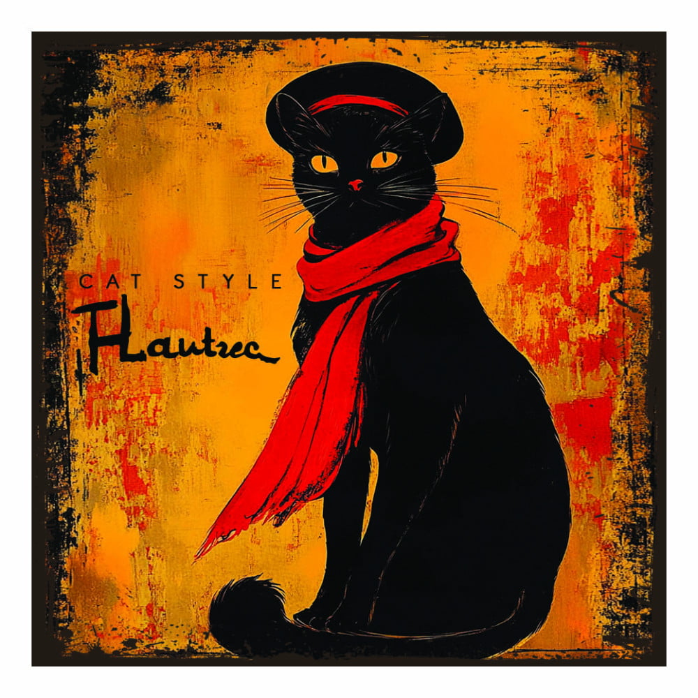 Magnet artistique Chat "L'art d'être un chat" Toulouse-Lautrec