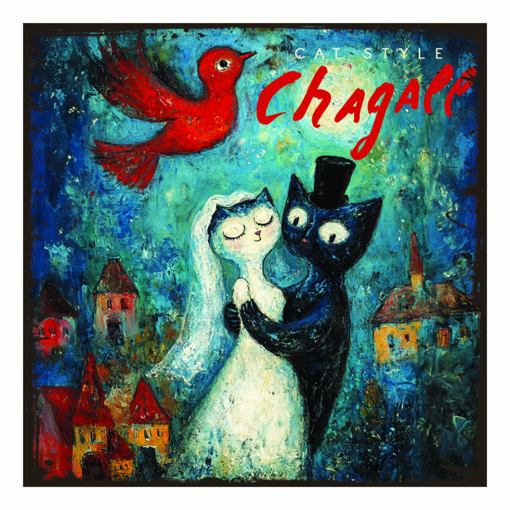 Magnet artistique Chat "L'art d'être un chat" Chagall