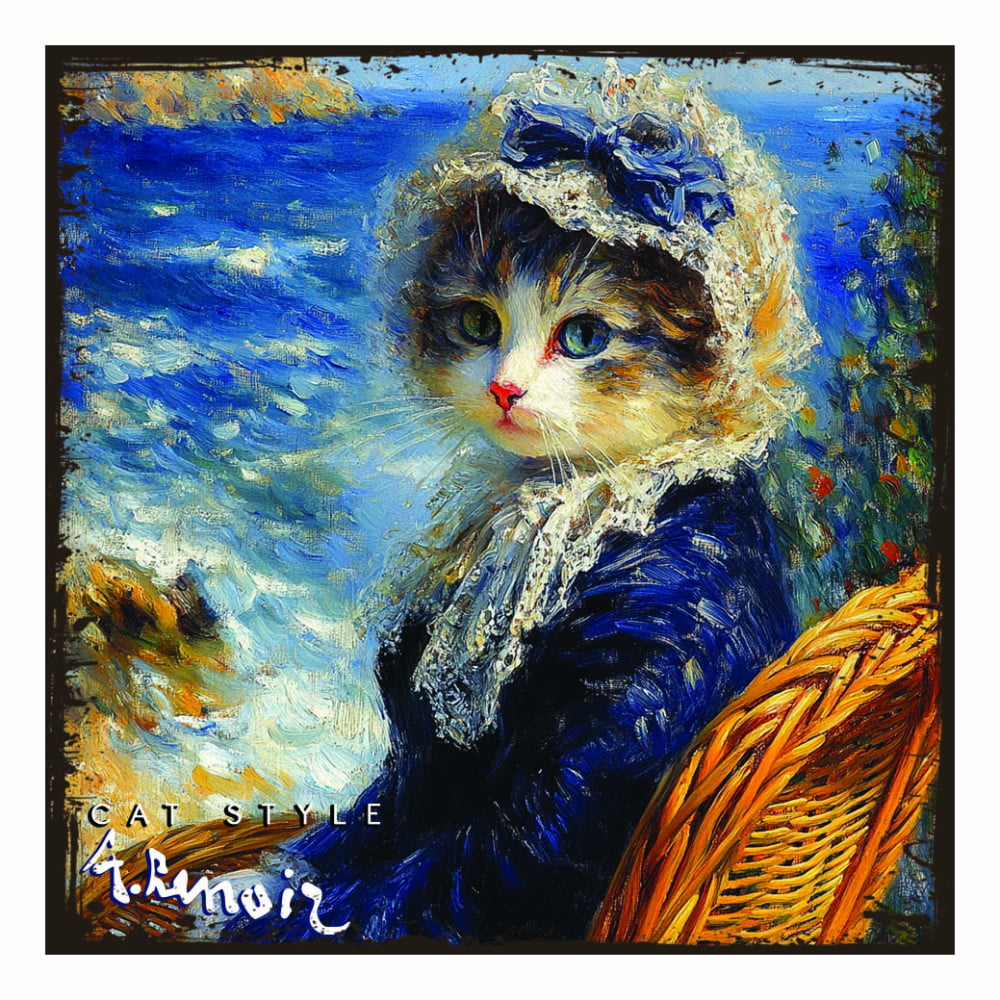 Magnet artistique Chat "L'art d'être un chat" Renoir