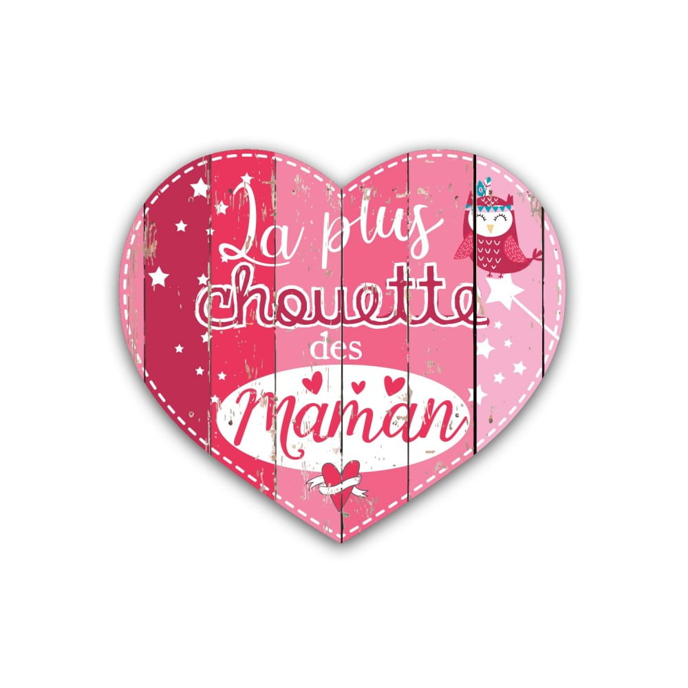 Magnet Chouchou coeur Chouette Maman