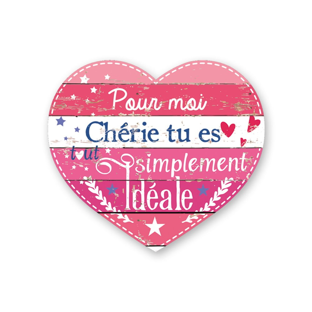 Magnet Chouchou coeur Chérie simplement idéale