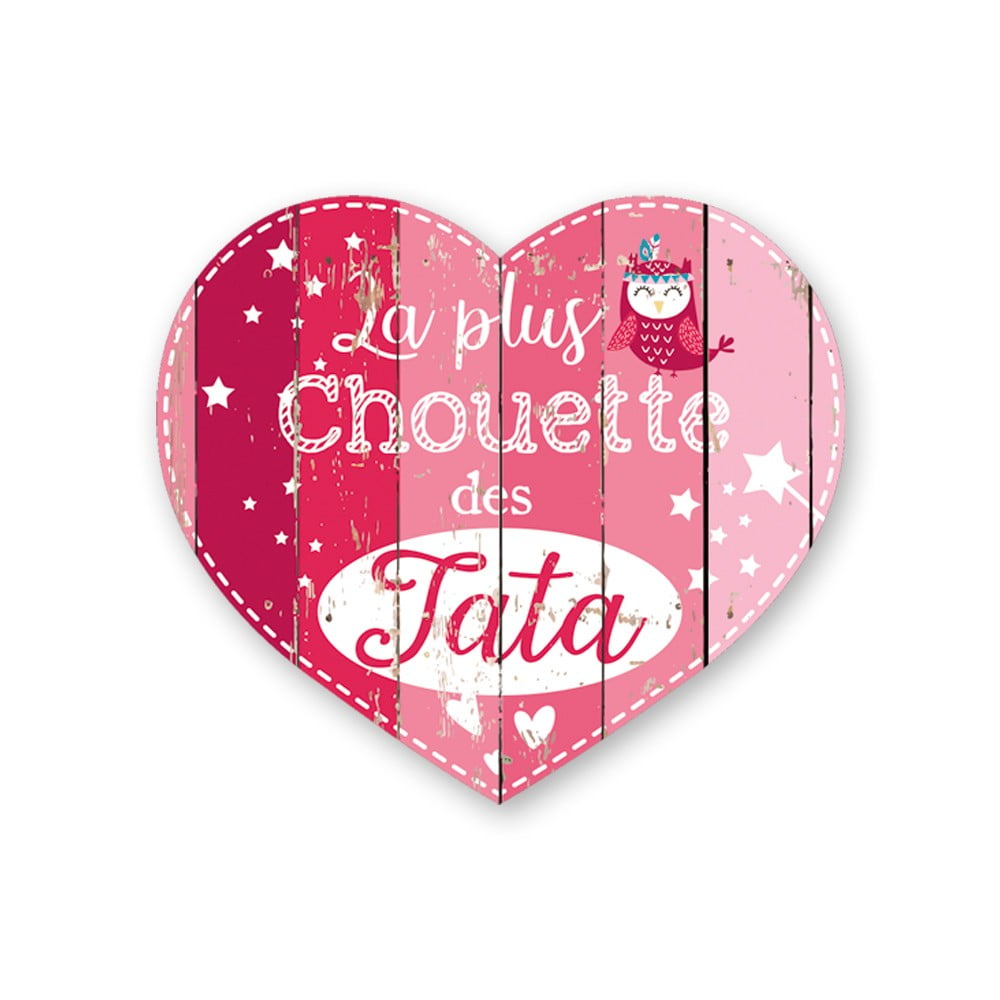 Magnet Chouchou coeur Chouette Tata