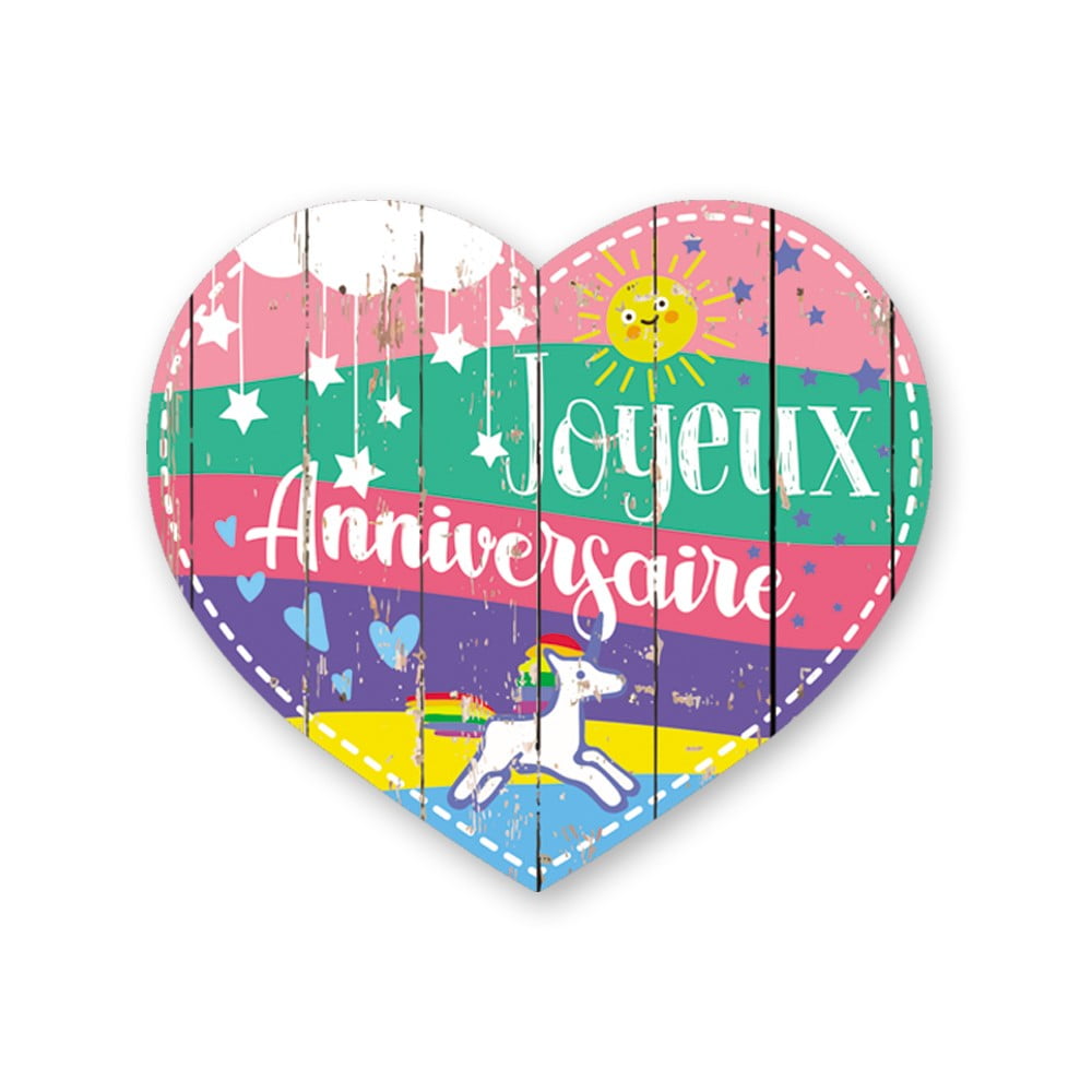 Magnet Chouchou coeur Joyeux anniversaire