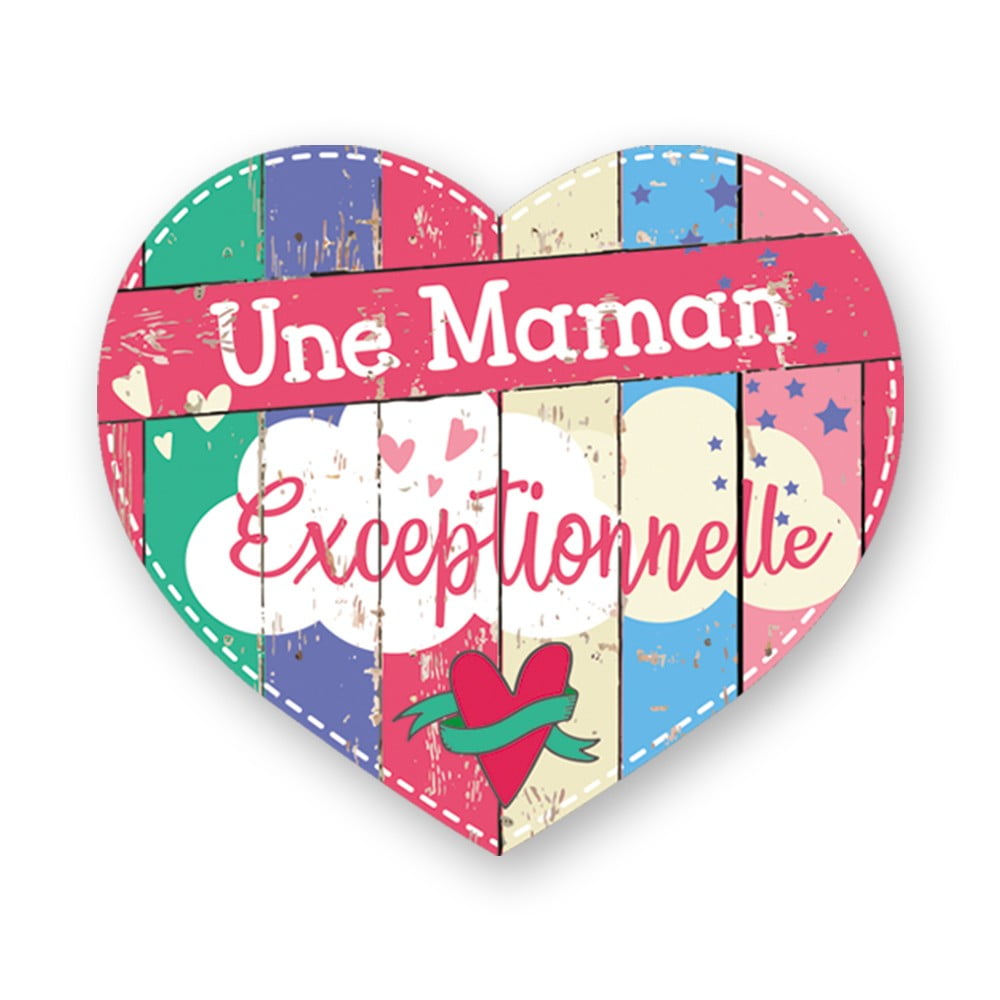 Magnet Chouchou coeur Maman exceptionnelle