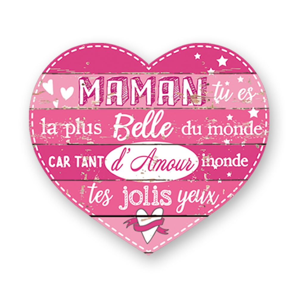 Magnet Chouchou coeur Maman la plus belle