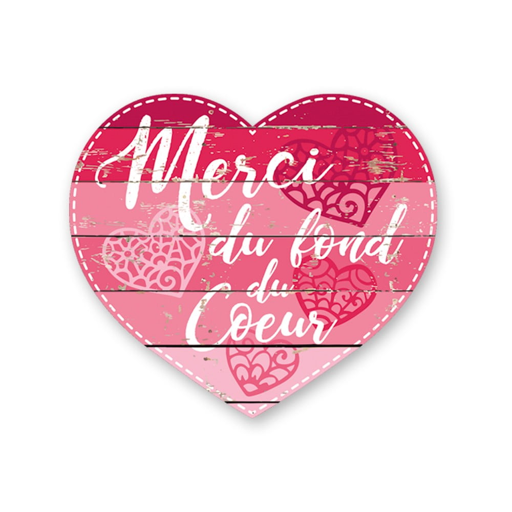 Magnet Chouchou coeur Merci du fond du coeur