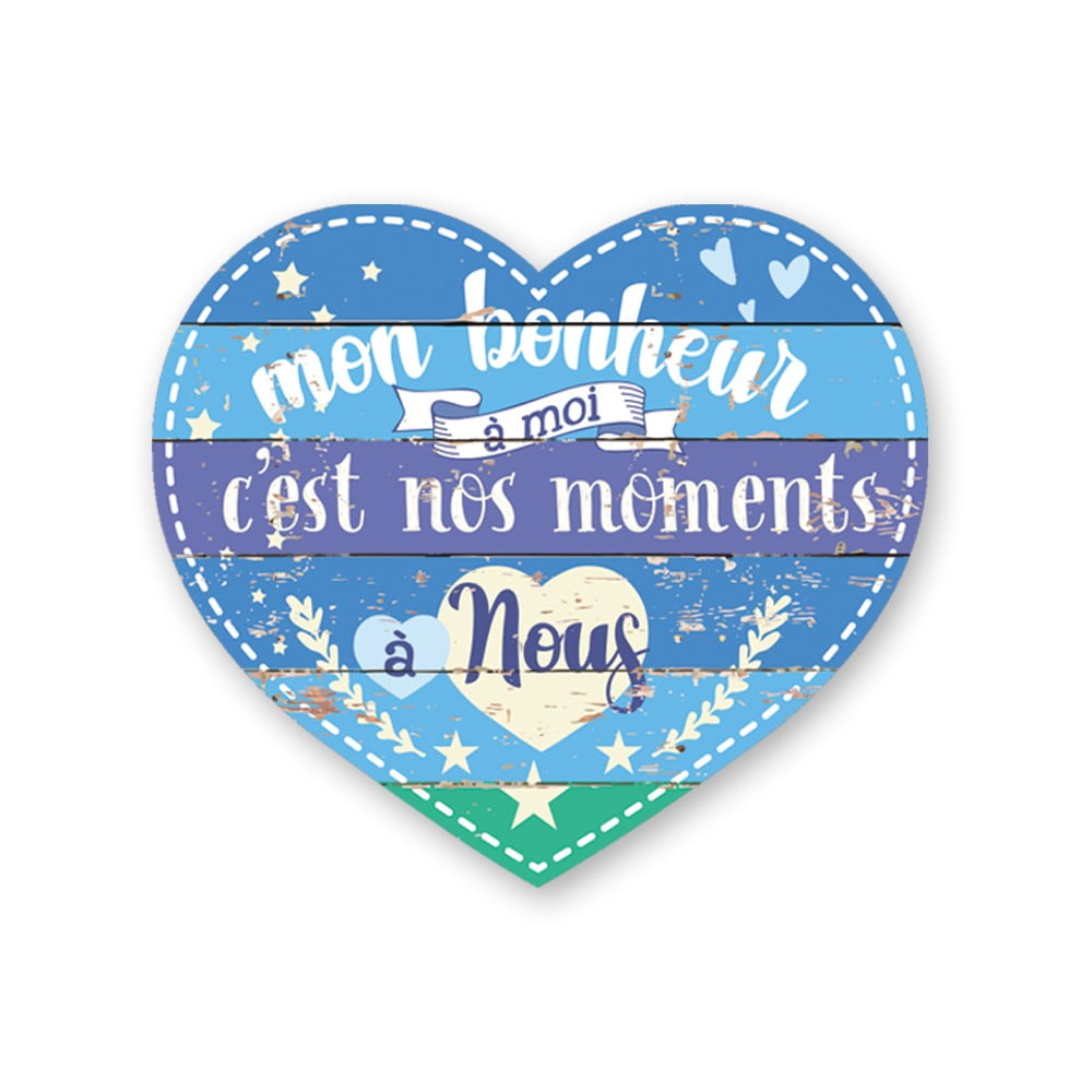 Magnet Chouchou coeur Mon bonheur nos moments