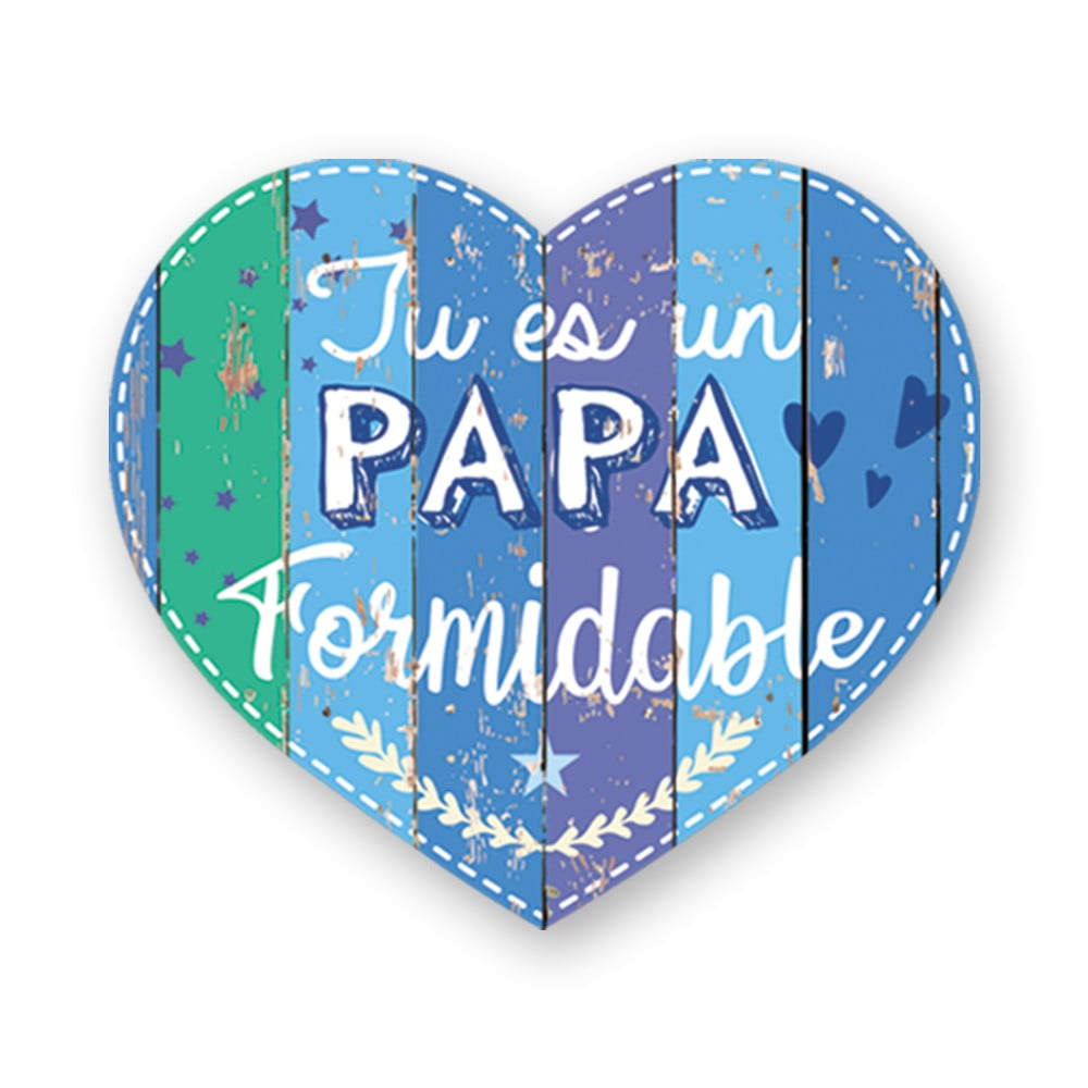 Magnet Chouchou coeur Papa formidable