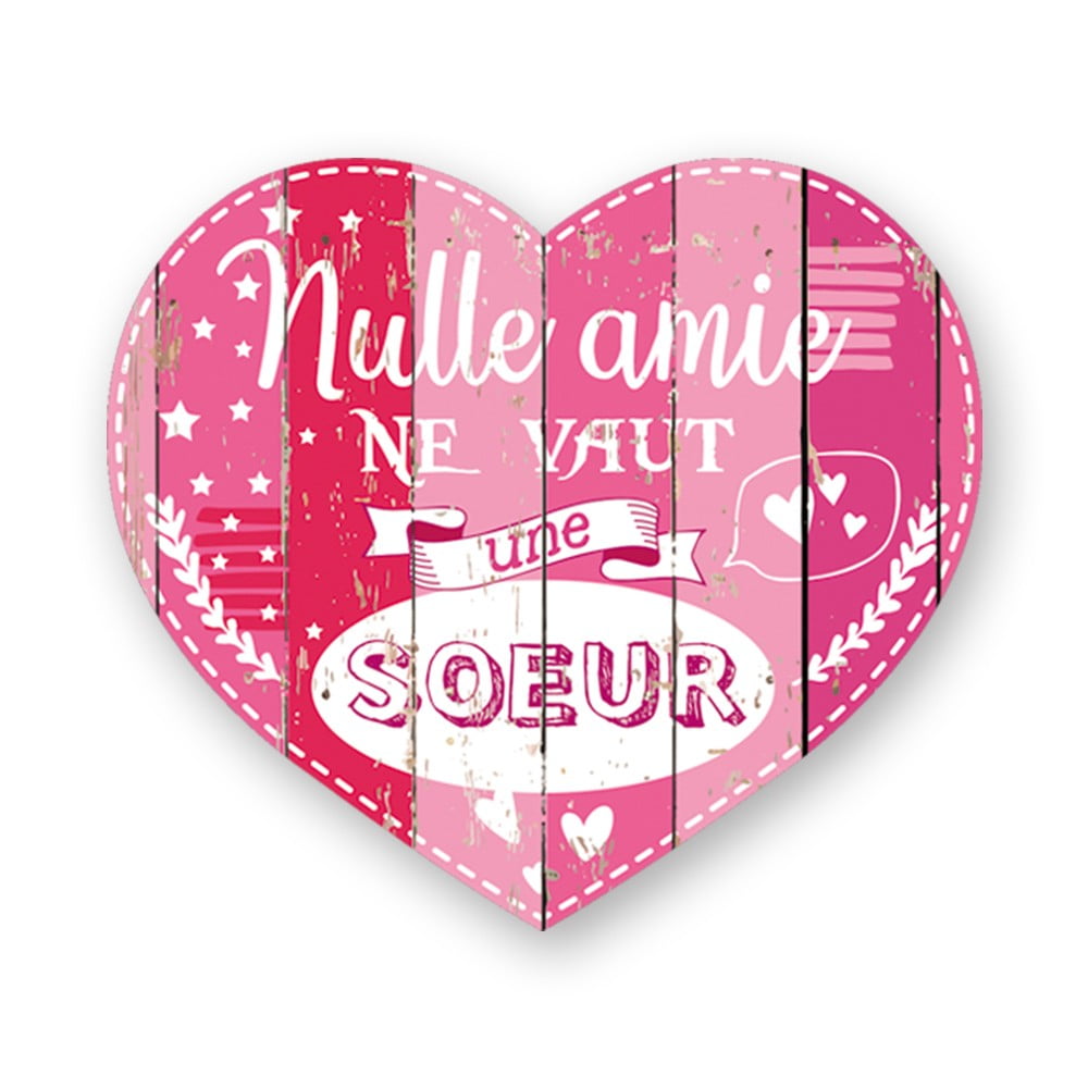 Magnet Chouchou coeur Soeur