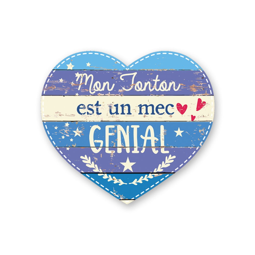 Magnet Chouchou coeur Tonton génial