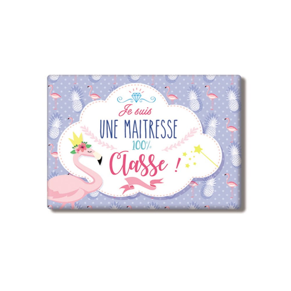 Magnet Girly Maîtresse 100% classe