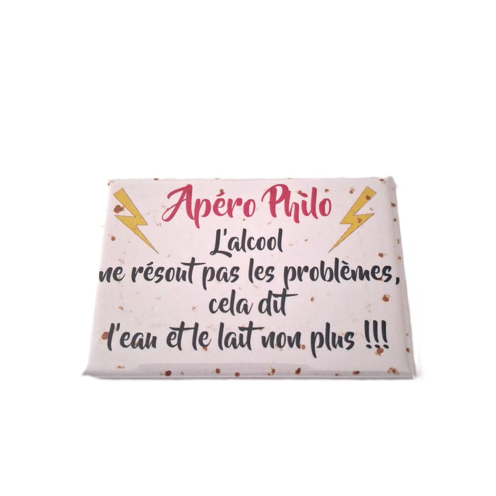 Magnet métal humoristique « Apérophilo »