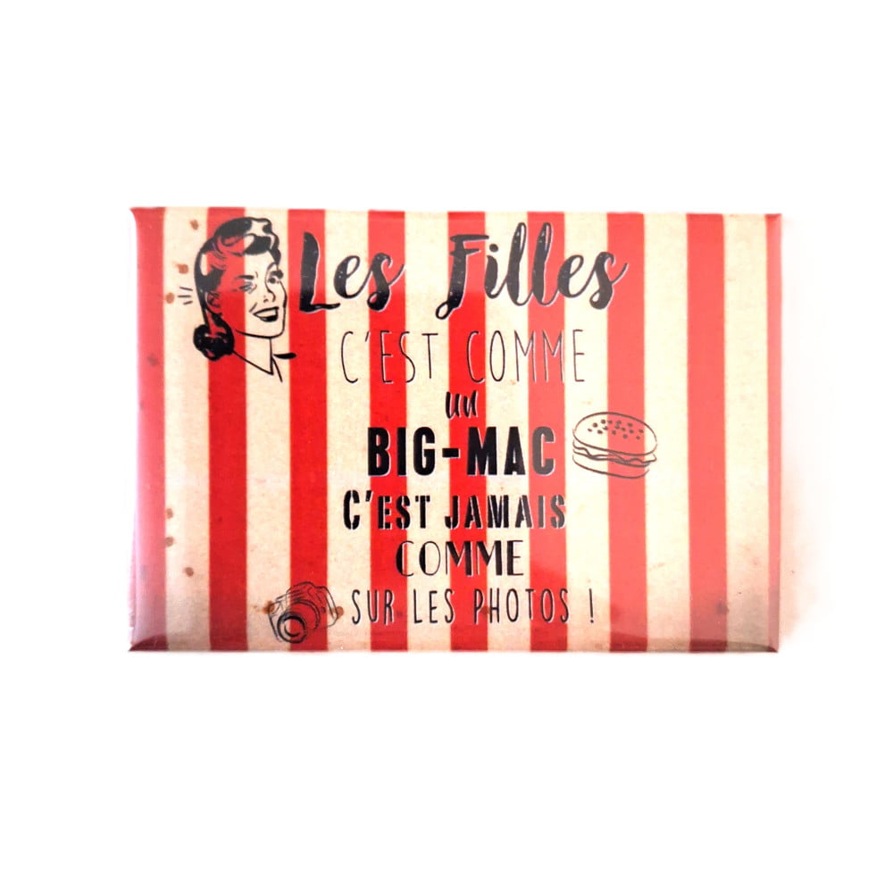 Magnet humoristique Big Mac