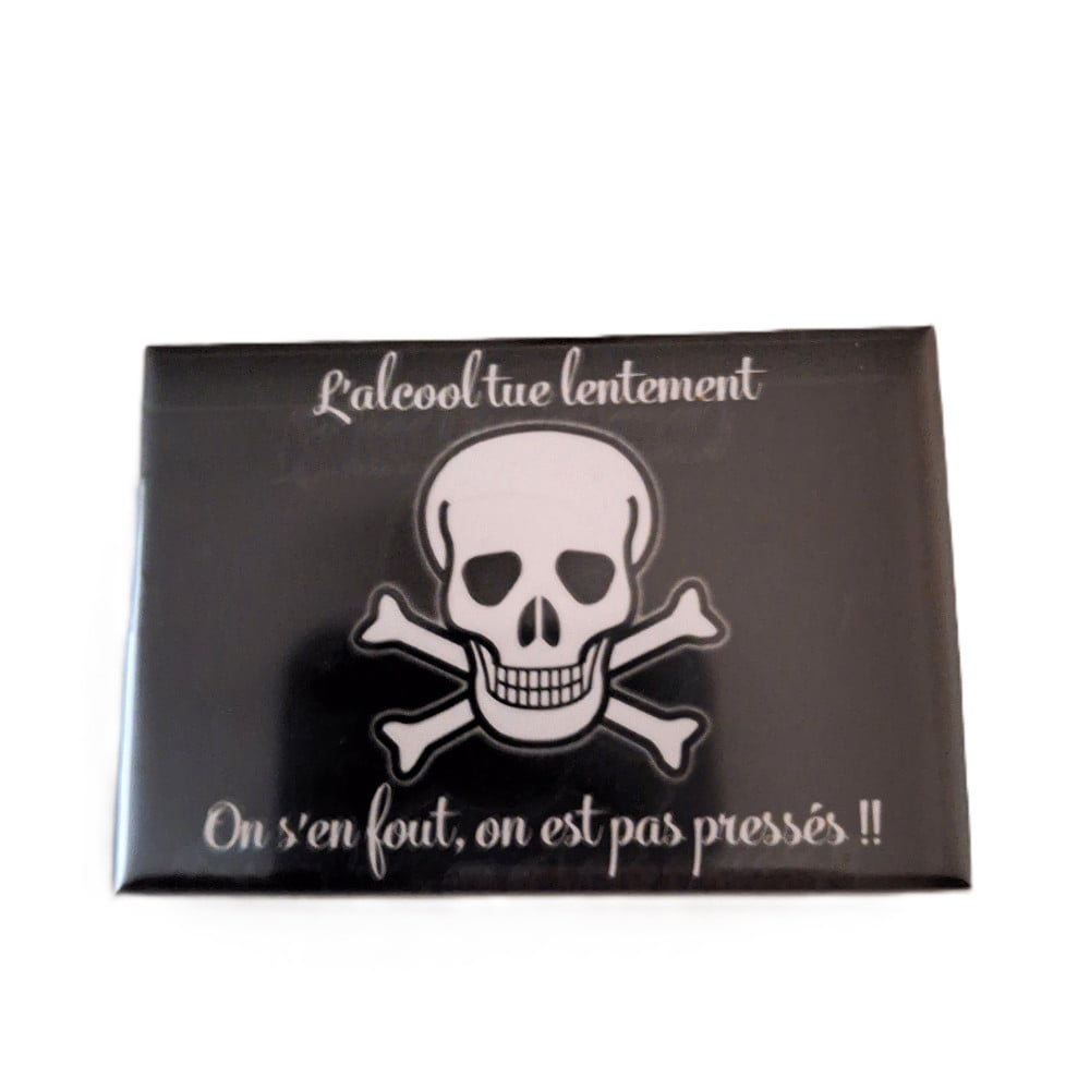 Magnet humoristique L'alcool tue