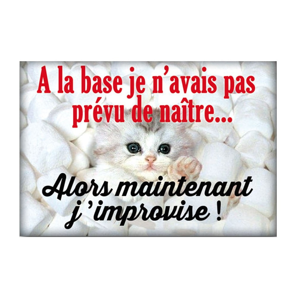 Magnet message J'improvise