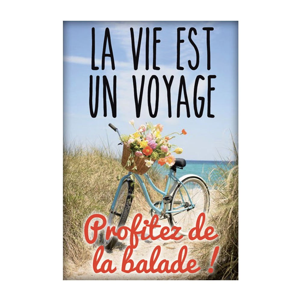 Magnet message La vie un voyage