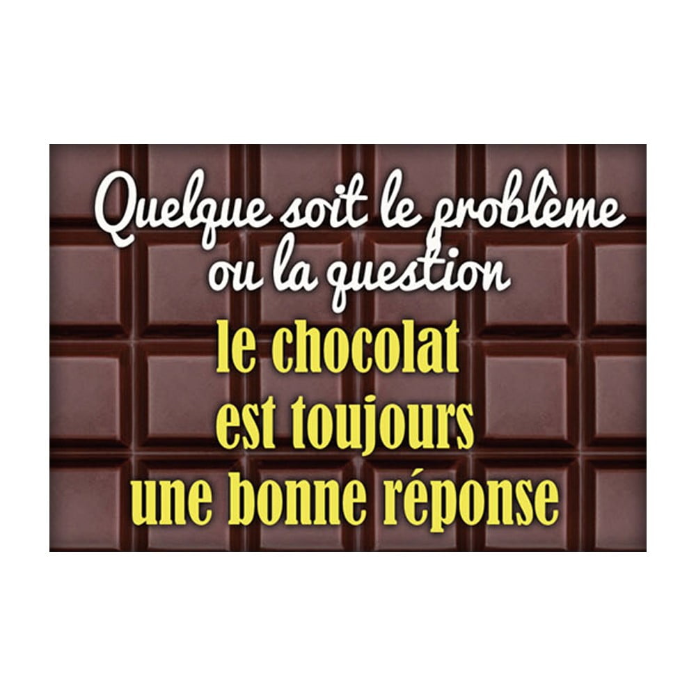 Magnet message Le chocolat