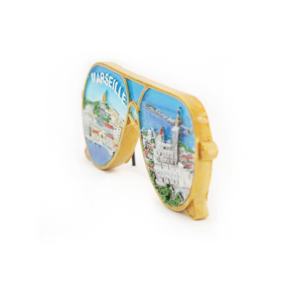 Magnet résine Marseille Lunettes