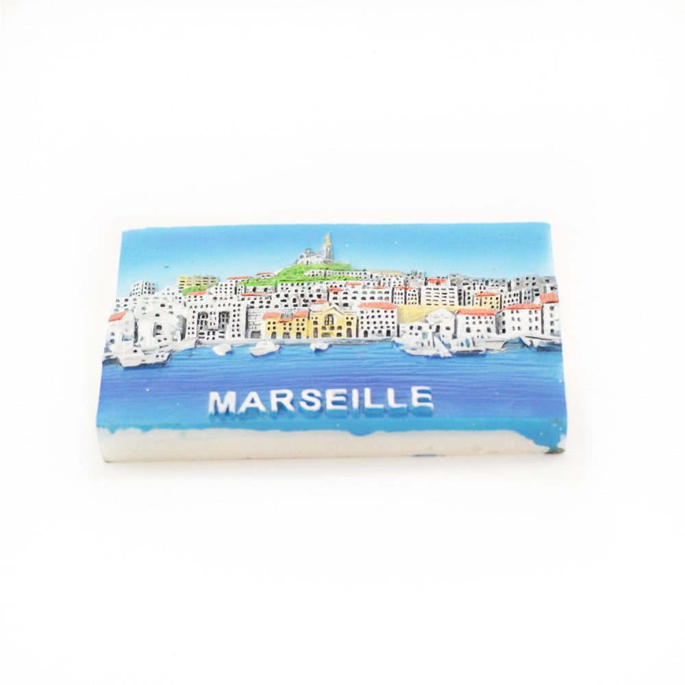 Magnet résine Marseille Notre Dame panoramique