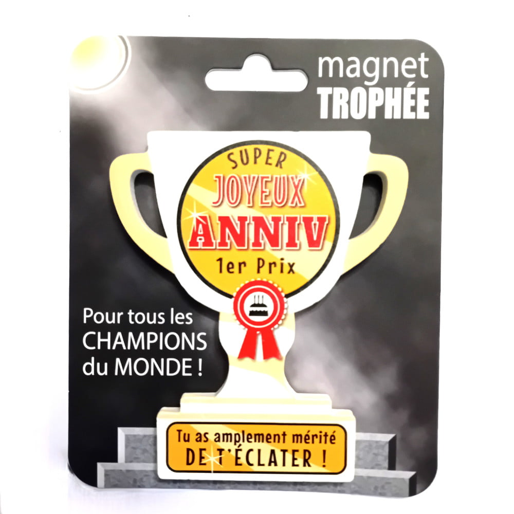 Magnet trophée bois Anniv