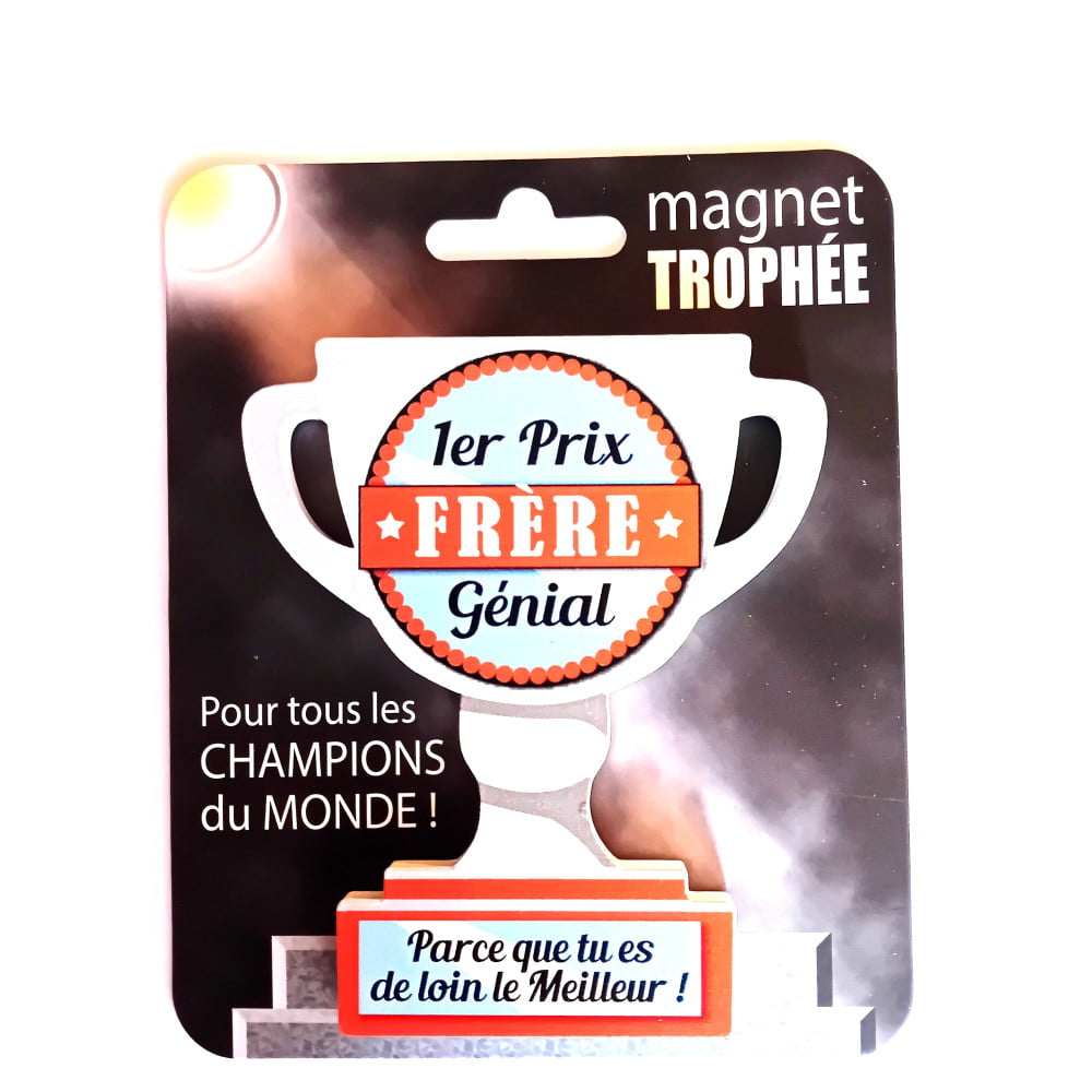 Magnet trophée bois Frère