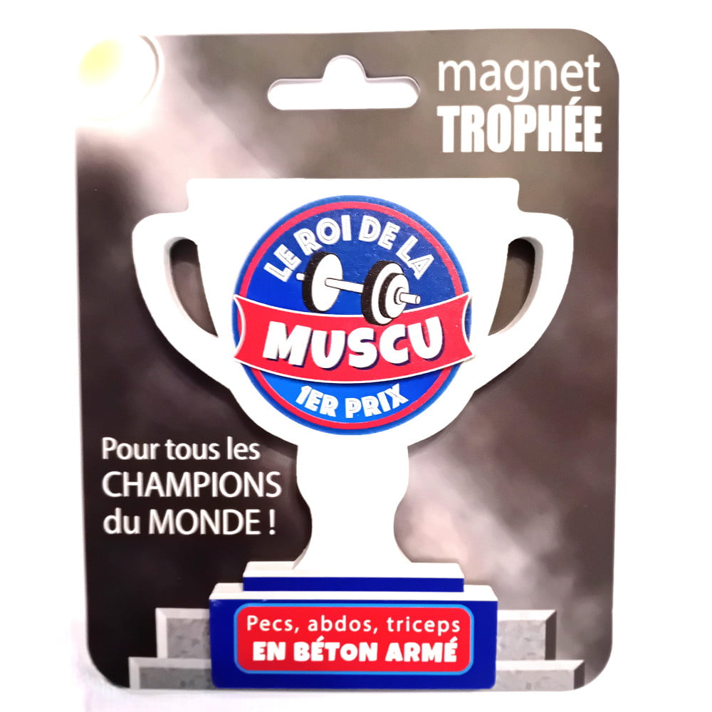 Magnet trophée bois Muscu