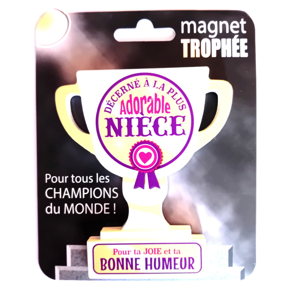 Magnet trophée bois Nièce