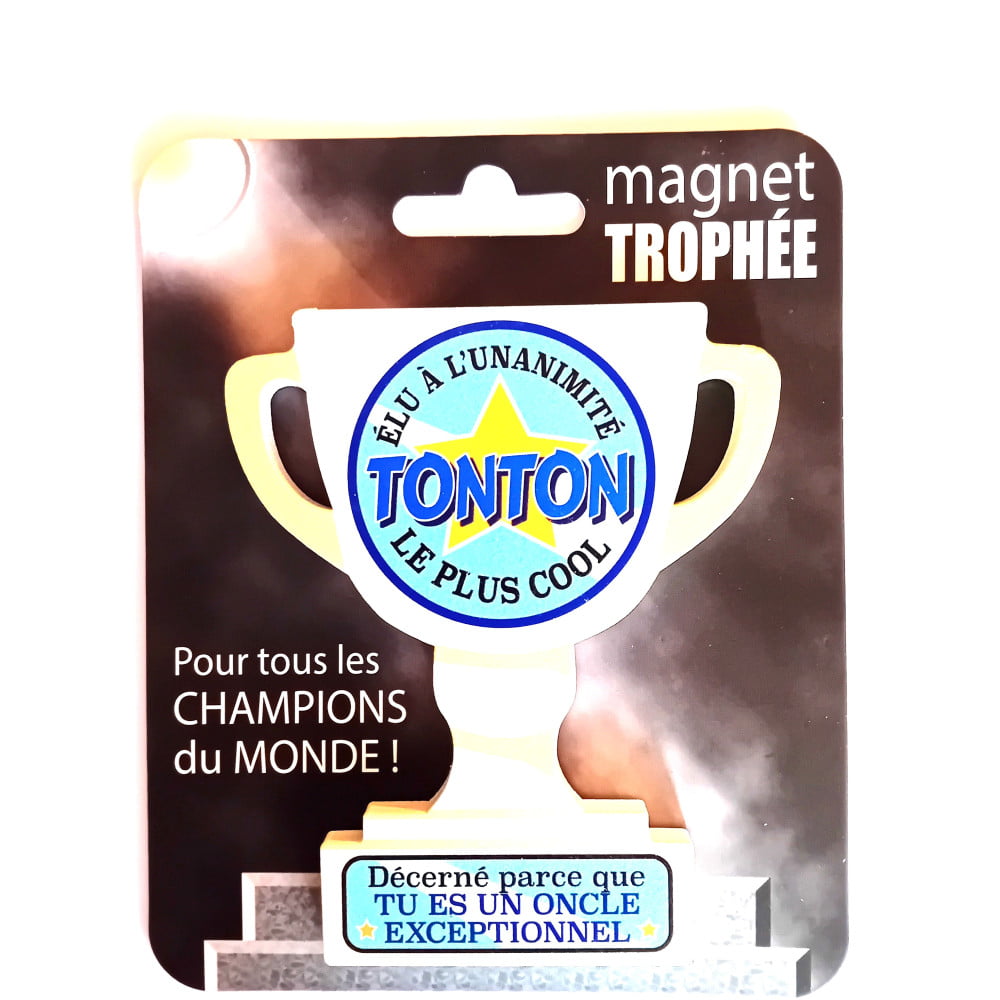 Magnet trophée bois Tonton