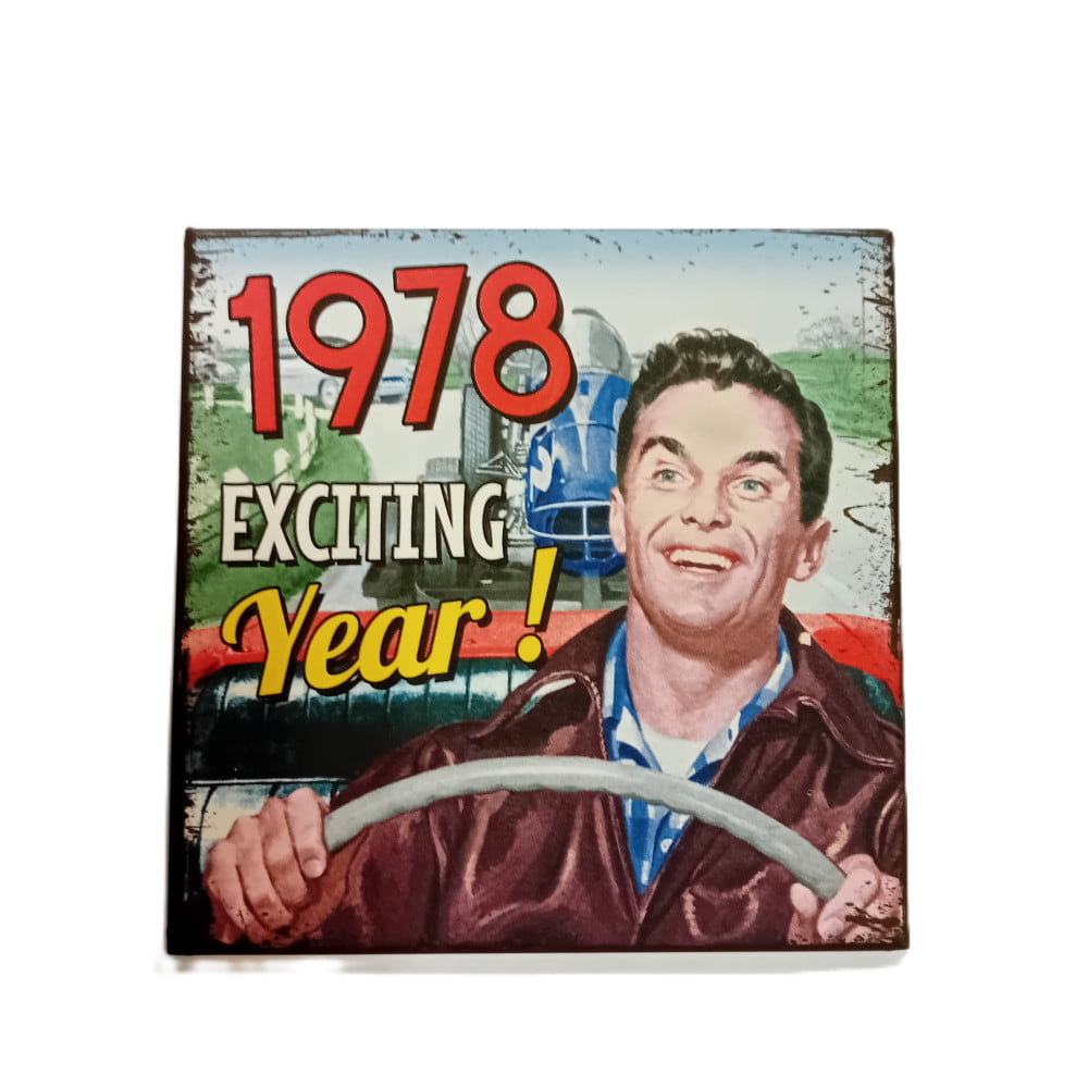 Magnet vintage carré année 1978