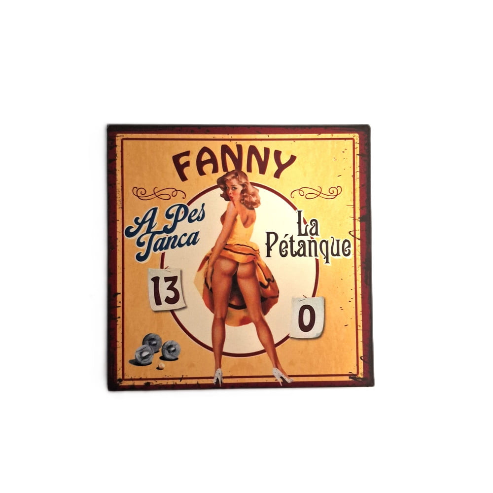 Magnet vintage carré Fanny 13 à 0