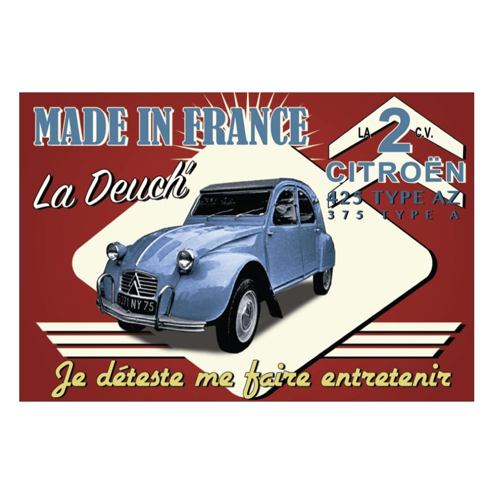 Magnet vintage La deuch Je déteste me faire entretenir