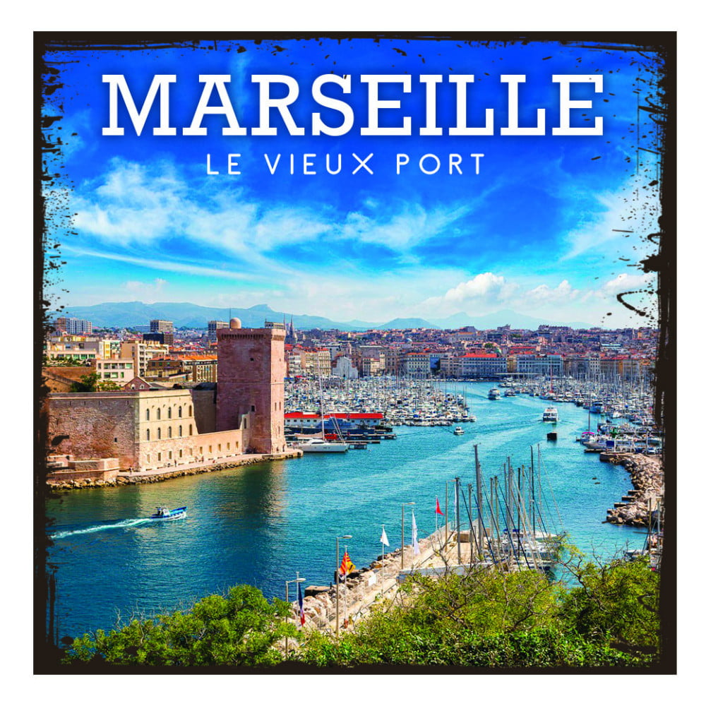 Magnet vintage Marseille Entrée du Vieux Port