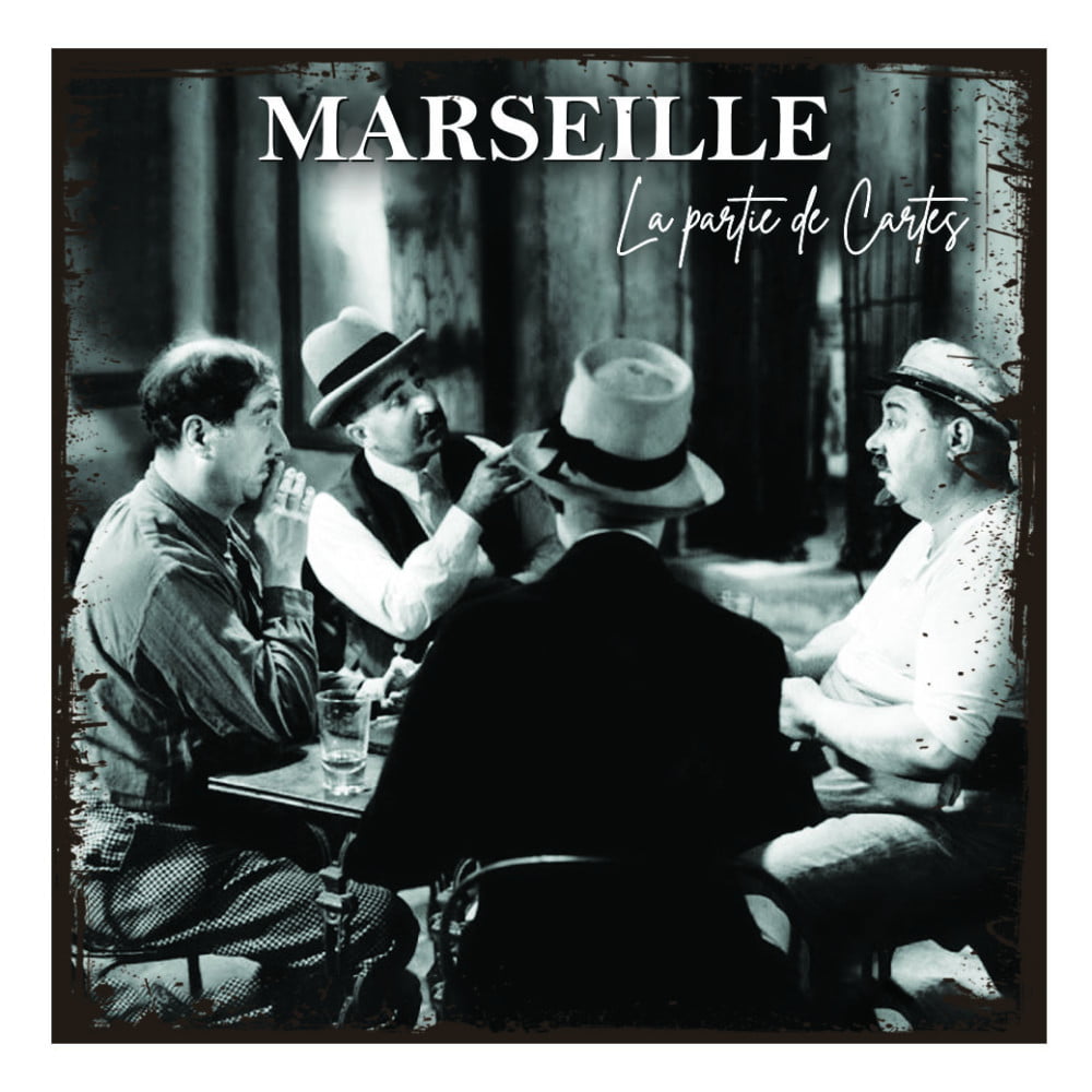 Magnet vintage Marseille La partie de cartes de Marcel Pagnol