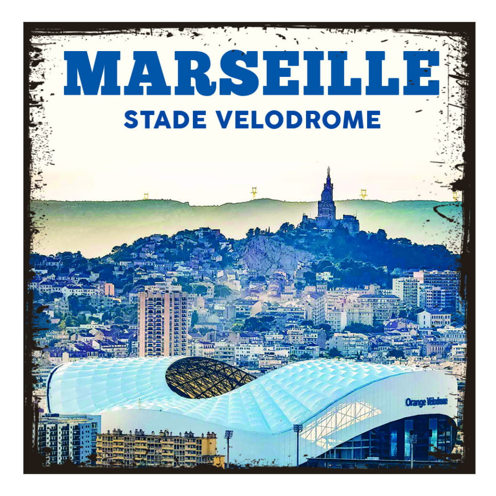 Magnet vintage Marseille Le Stade Vélodrome