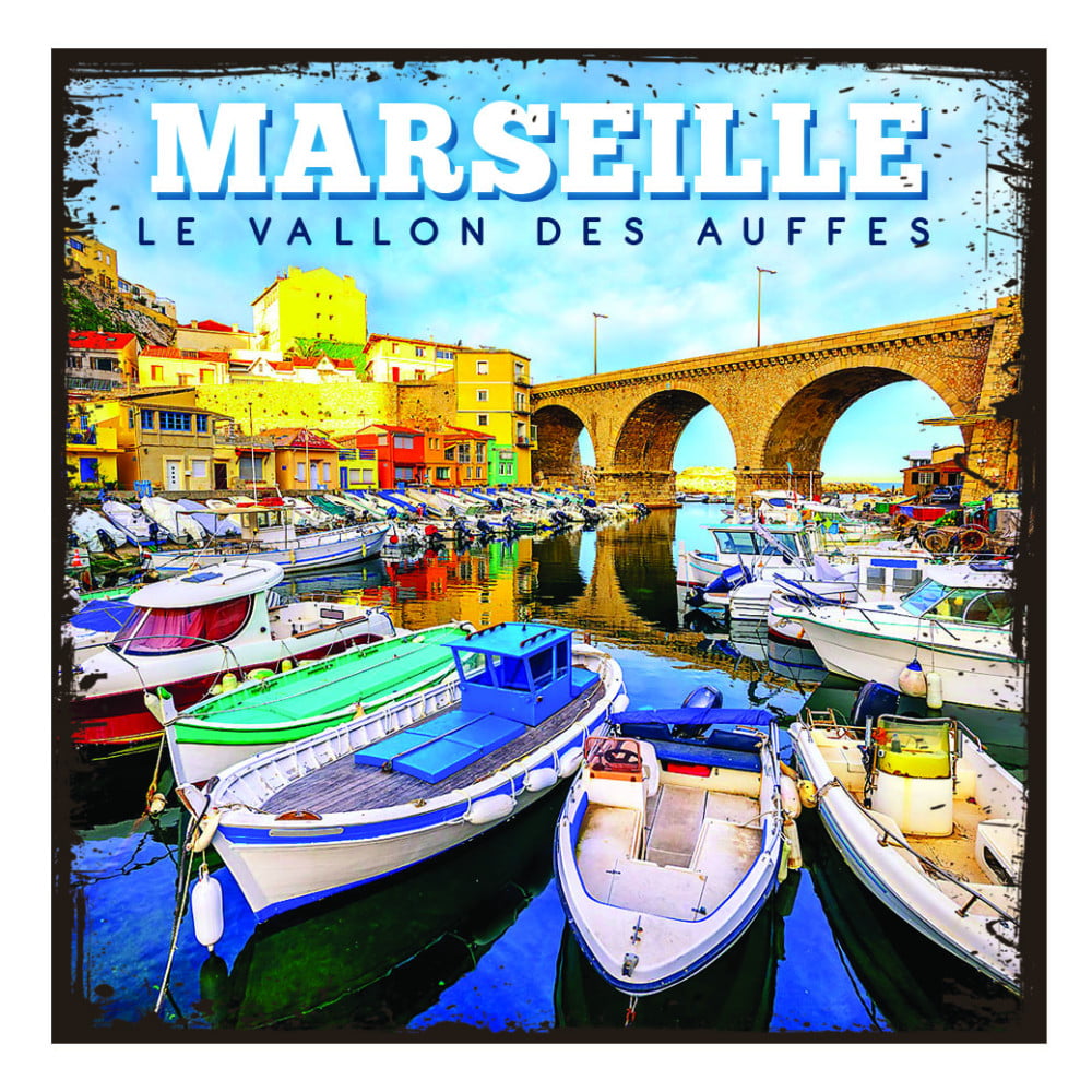 Magnet vintage Marseille Le Vallon Des Auffes