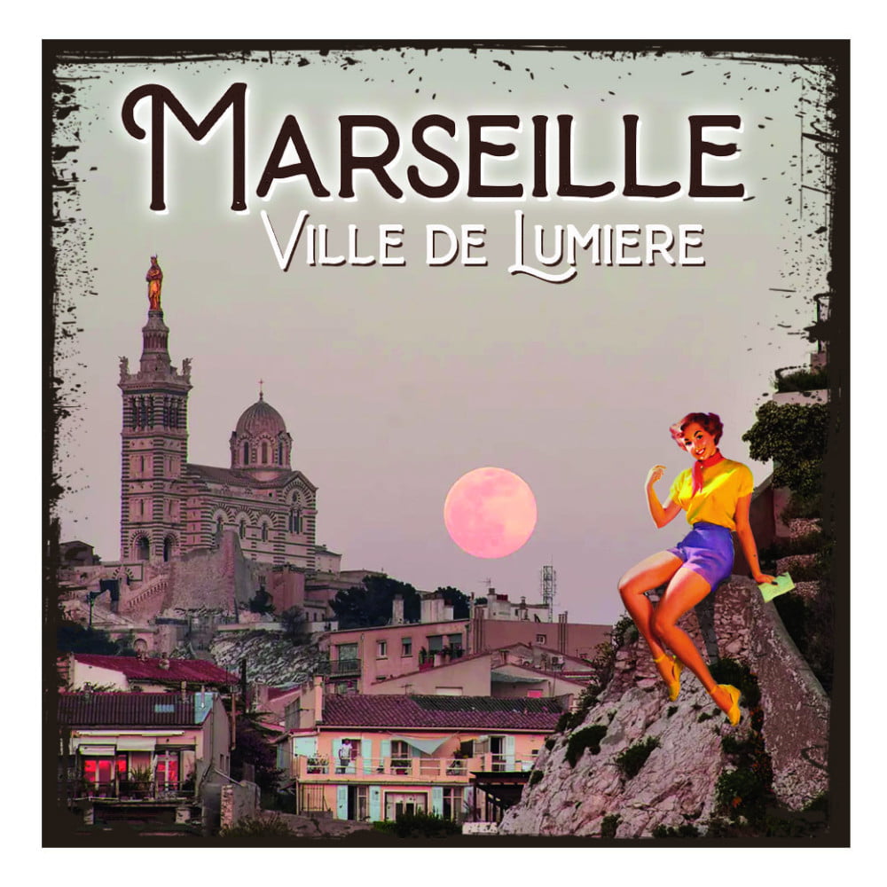 Magnet vintage Marseille Ville de lumière