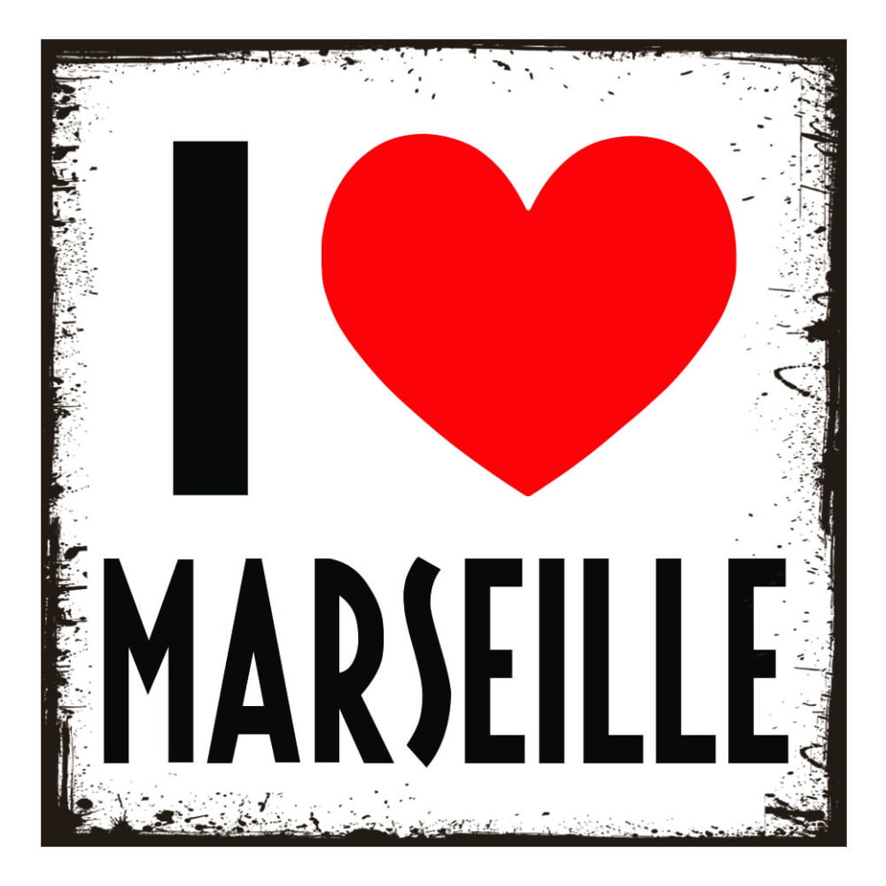Magnet vintage Marseille I Love Marseille