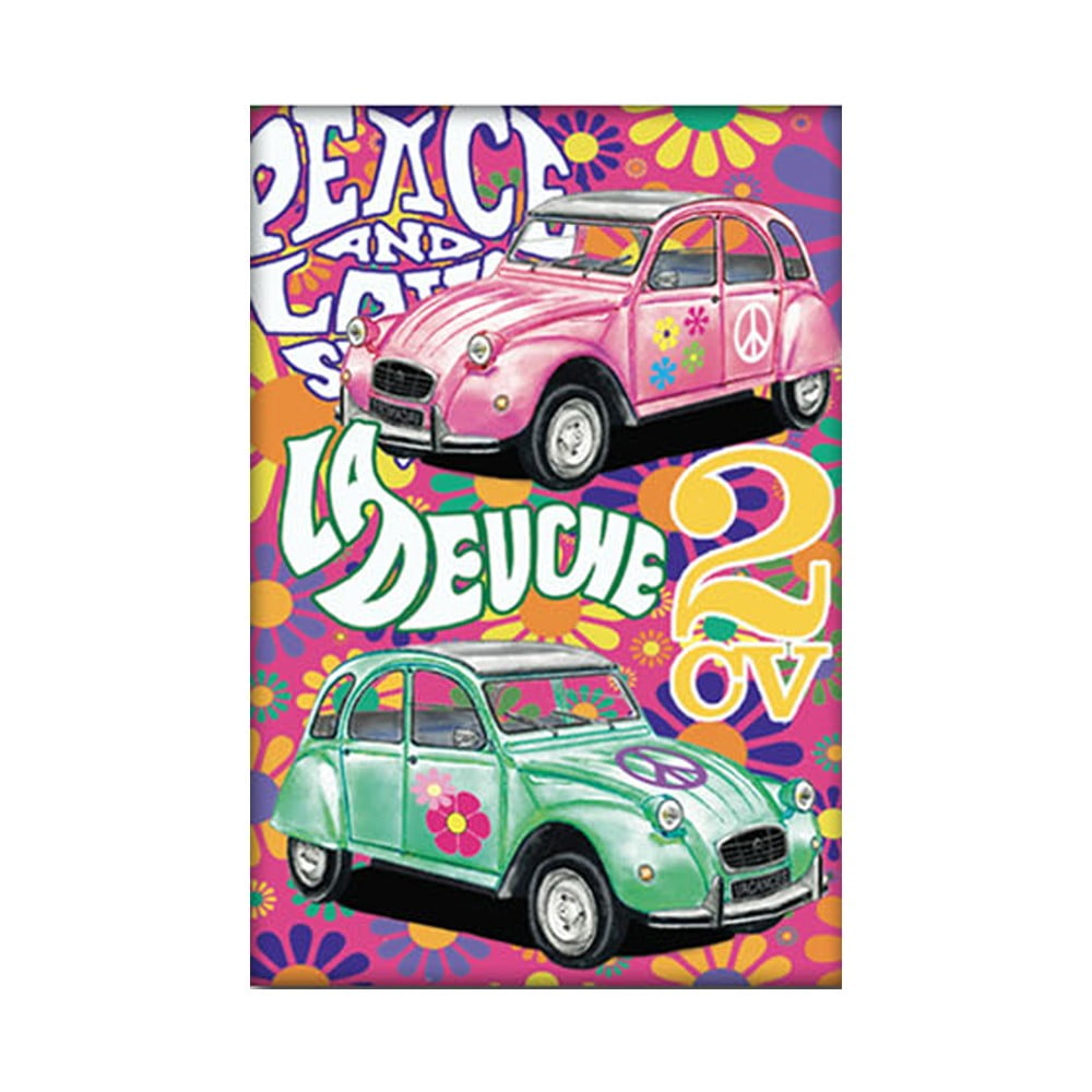 Magnet vintage 2CV Love & peace