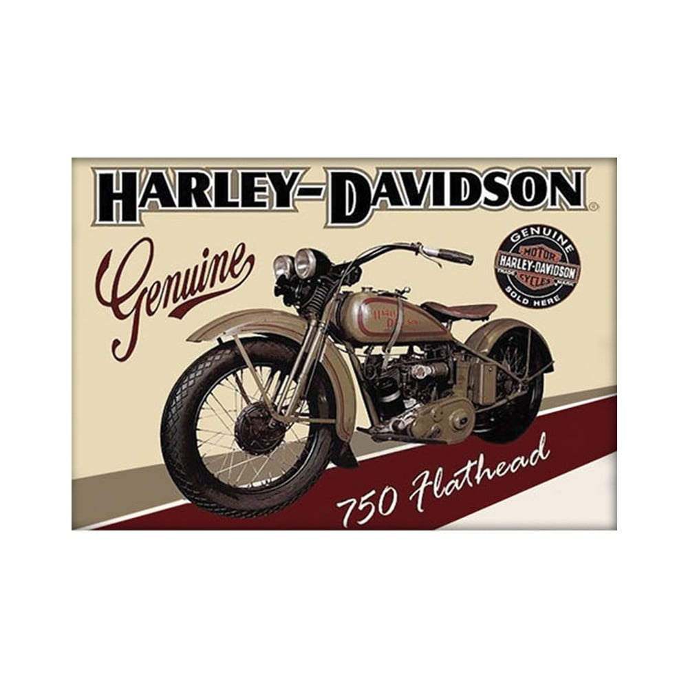 Magnet vintage Harley Davidson 750 Hathead
