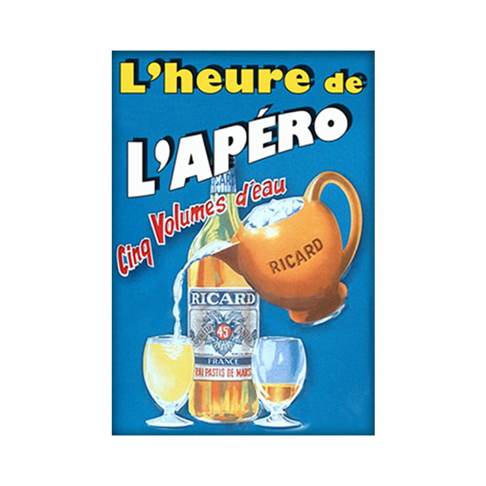 Magnet vintage L'apéro pichet Ricard