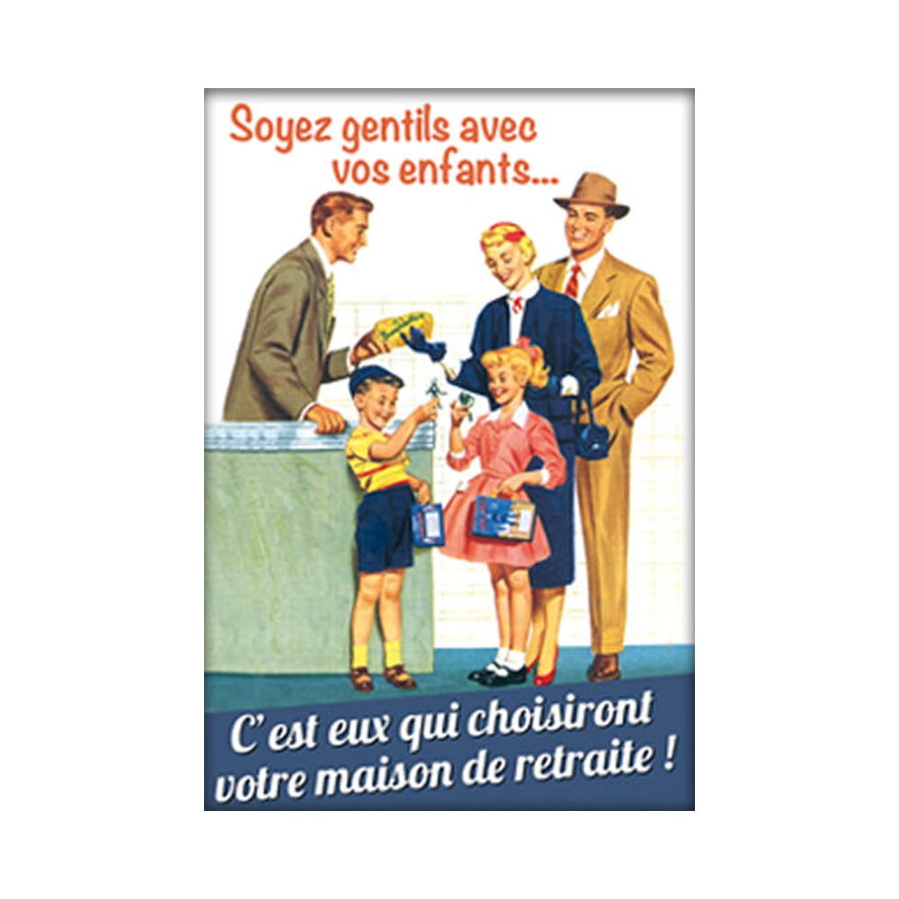 Magnet vintage Maison de retraite