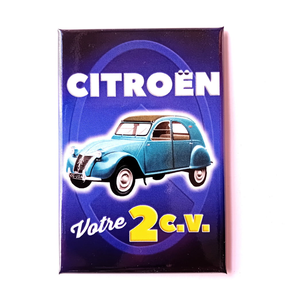 Magnet vintage Votre 2 cv